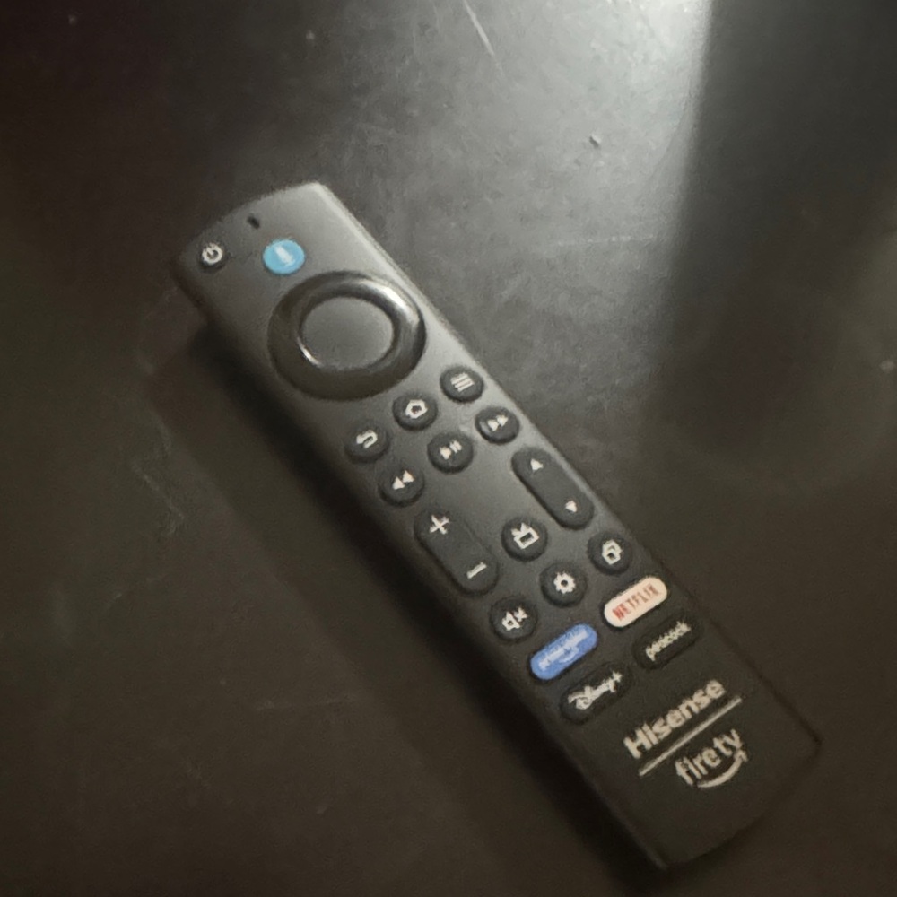 Hisense Black and Blue Remote Control